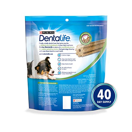 Purina DentaLife Daily Oral Care Small/Medium Dog Treats, 28.5 Ounce Pouch, Pack of 1