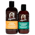 Dr. Squatch Shampoo + Conditioner Set - Eliminate Flakes, Dandruff, Dry Scalp, & Prevent Hair Loss - All Natural Formula for Men - Organic Tea Tree Oil & Peppermint - Manly Scents (8 + 12 oz)