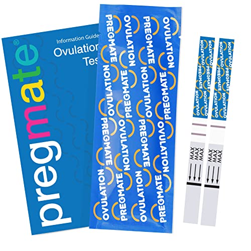 PreGMATE Ovulation LH tiras de prueba de orina de un paso, combo de tiras de prueba de predictor de embarazo