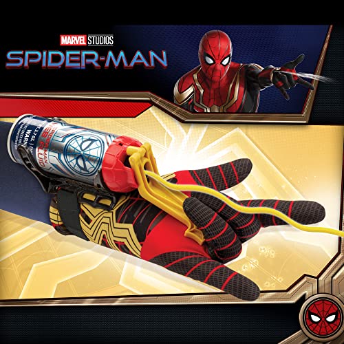 Marvel Spider-Man Super Web Slinger, Redes de Disparos 2 en 1 o Agua, Juguete de Disparo de Red Spider-Man, Juguetes de Juego de rol, Juguetes de Spider-Man para niños y niñas de 5 años