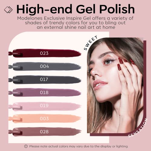 Modelones - Esmalte de uñas en gel (7 colores)