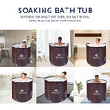 tina plegable portátil para adultos, ideal para baño caliente, baño de hielo, tina plegable para ducha no empotrado, tamaño grande