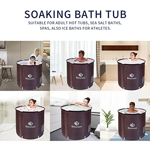 tina plegable portátil para adultos, ideal para baño caliente, baño de hielo, tina plegable para ducha no empotrado, tamaño grande