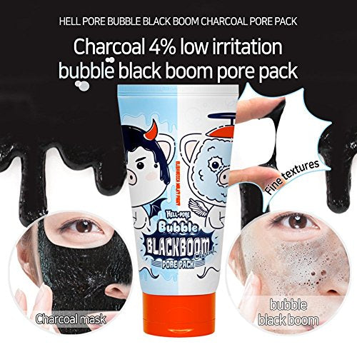 Elizavecca Elizavecca milky piggy hell pore bubble blackboom charcoal cleansing and remove sebum pore pack