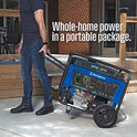 Westinghouse Generador portátil de Reserva de Combustible Dual de 12500 W, Arranque eléctrico Remoto, Interruptor de Transferencia, Alimentado por Gas y propano, Compatible con Carb