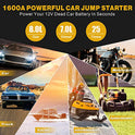 Car Jump Starter, BUTURE 1600A Peak 20000mAh Portable Car Battery Starter (up to 8.0L Gas/7.0L Diesel Engines) Auto Battery Booster Pack with Smart Safety Jumper Cable, Fast Outputs 3.0 (BR400)