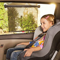 Munchkin® Brica® Sun Safety™ - visualización Enrollable para Ventana de Coche con Alerta de Calor White Hot®, Paquete de 2, Color Negro