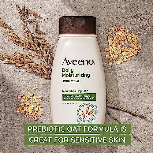 Aveeno - Lavado corporal hidratante diario para piel seca con avena calmante