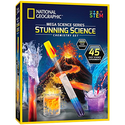 National Geographic Mega Science Chemistry Kits with Over 45 Science Experiments, Great Stem Toy, an Amazon Exclusive Science Kit