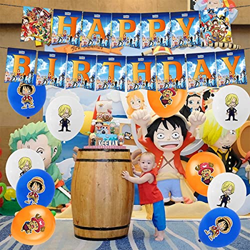 Suministros de fiesta de cumpleaños para una pieza, decoración de fiesta temática de una pieza