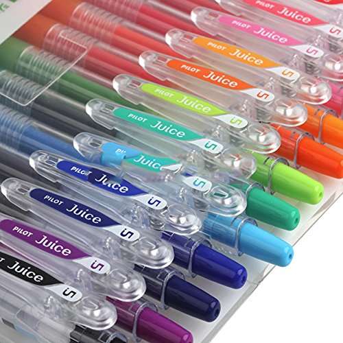 Pilot Juice Bolígrafo de tinta de gel, 0.38 mm, juego de 12 colores, Standart