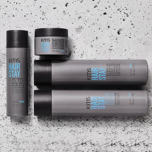 KMS Hair Stay Working Hairspray - 8.4 oz (with Sleek Steel Pin Tail Comb)