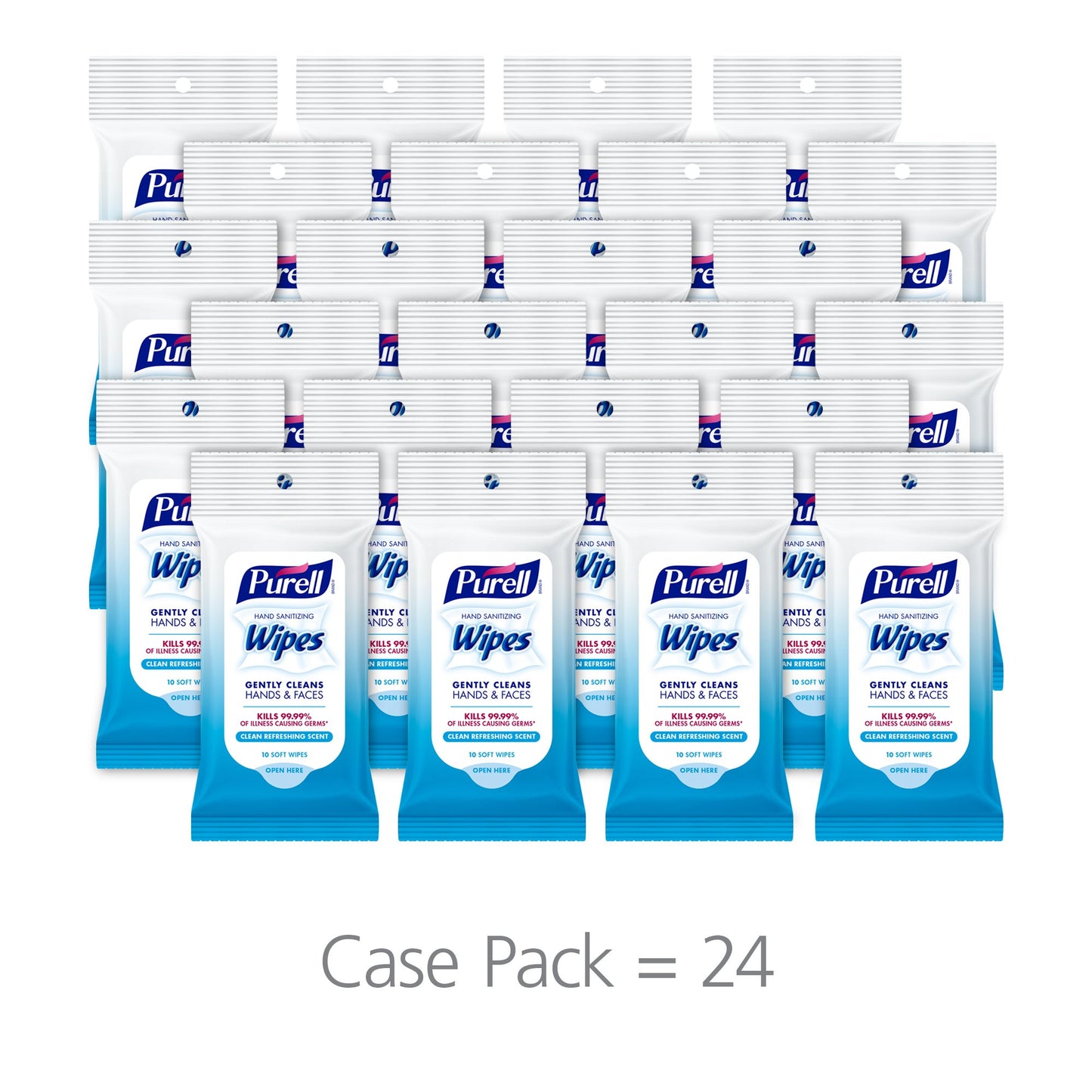 PURELL Advanced Instant Hand Sanitizer – Tamaño de viaje, Jelly Wrap Portable Sanitizer Botellas, verano Scents – (1 oz, pack de 24)